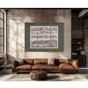 Destruction of San Francisco by Earthquake Fire 19th Century — Framed Wall Art Room View | Bella Frye