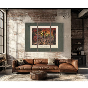 Chicago in Flames Scene at Randolph Street Bridge 1872 1874 — Framed Wall Art Room View | Bella Frye