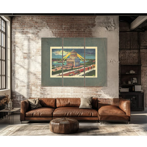 The Generals Eternal Vigil Riverside Mausoleum Nocturne — Framed Wall Art Room View | Bella Frye