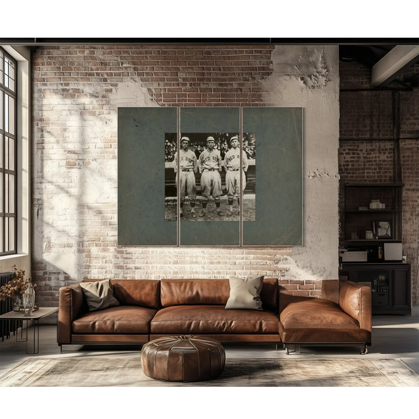 Boston Red Sox Golden Outfield — Framed Wall Art Room View | Bella Frye