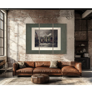 General Washington Standing With Johann De Kalb Baron Von Steuben Kazimierz — Framed Wall Art Room View | Bella Frye