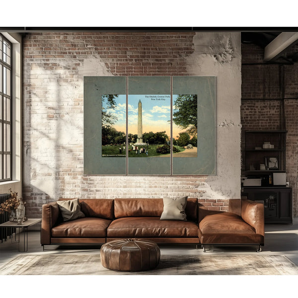 Cleopatras Needle the Egyptian Enigma in the American Garden — Framed Wall Art Room View | Bella Frye
