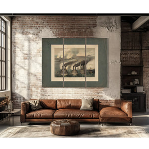 Capture of Fort Henry by Us Gun Boats Under the Command of Flag Officer Foot — Framed Wall Art Room View | Bella Frye