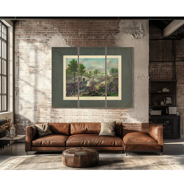 Battle of Antietamarmy of the Potomac_ Gen Geo B Mcclellan Comm Sept 17 1862 — Framed Wall Art Room View | Bella Frye