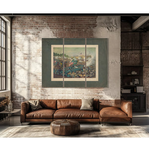 Battle of Williamsburggen Hancocks Charge May 5 1862 Union Gen Mcclellan Con — Framed Wall Art Room View | Bella Frye