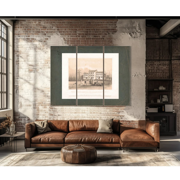 Female Seminary Nashville Tenn Barracks of the 51st Regt Ov March 1862 1862 — Framed Wall Art Room View | Bella Frye