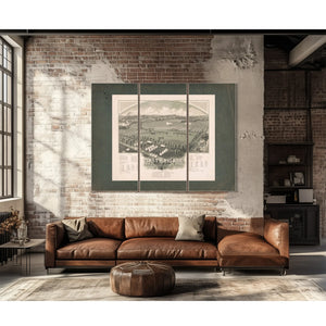 Encampment of First Brigade Maine Volunteer Militia 1885 — Framed Wall Art Room View | Bella Frye
