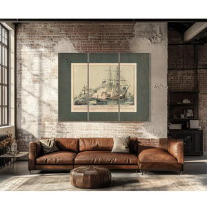 American Privateer General Armstrong Capt Sam C Reid — Framed Wall Art Room View | Bella Frye