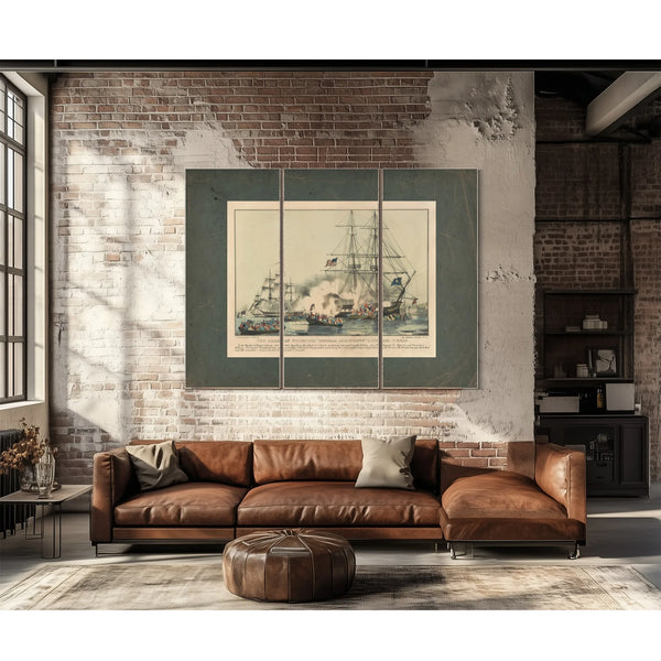 American Privateer General Armstrong Capt Sam C Reid — Framed Wall Art Room View | Bella Frye