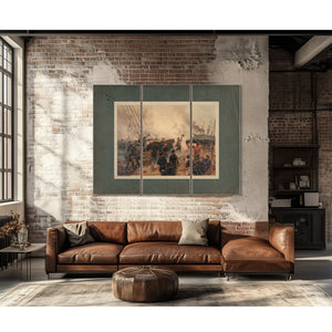 Kearsarce and Alabama 1887 — Framed Wall Art Room View | Bella Frye