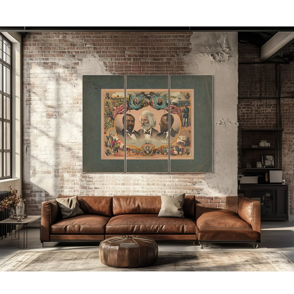 Heroes of the Colored Race 1883 — Framed Wall Art Room View | Bella Frye