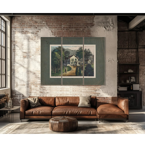 Chappaqua Farm West Chester County Ny the Residence of the Hon Horace Greely — Framed Wall Art Room View | Bella Frye