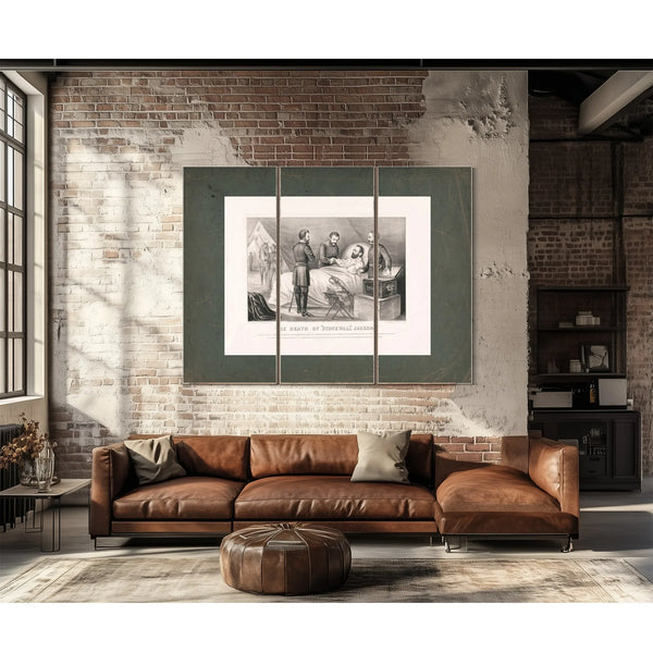 Death of Stonewall Jackson 1872 — Framed Wall Art Room View | Bella Frye