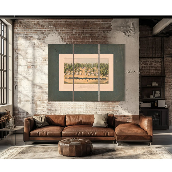 Camp Belger Baltimore Md 37th Regiment Nys National Guard Col Charles Roome — Framed Wall Art Room View | Bella Frye