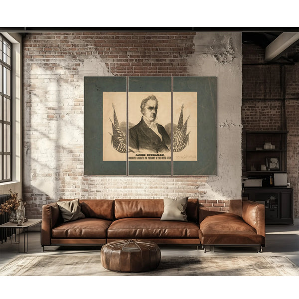 James Buchanan Democratic Candidate for President of the United States 1856 — Framed Wall Art Room View | Bella Frye