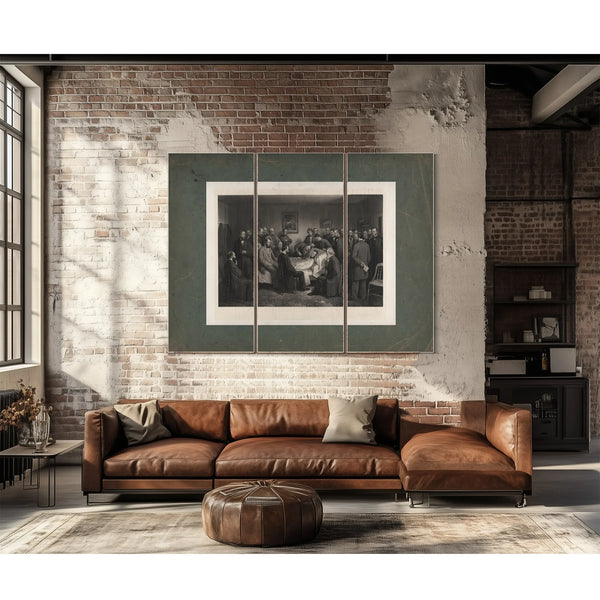 Death of Lincoln 1875 — Framed Wall Art Room View | Bella Frye