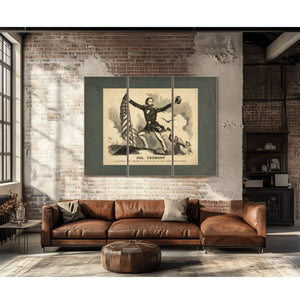 Col John C Fremont Planting the American on the Rocky Mountains 185 — Framed Wall Art Room View | Bella Frye