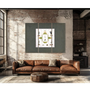 Souvenir Square Usa 1912 — Framed Wall Art Room View | Bella Frye