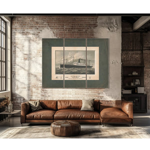 Mongolia Manchuria China Korea Siberia Trans Pacific Line Pacific Mail Steamsh — Framed Wall Art Room View | Bella Frye