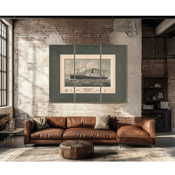 Mongolia Manchuria China Korea Siberia Trans Pacific Line Pacific Mail Steamsh — Framed Wall Art Room View | Bella Frye