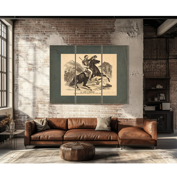 Col John C Fremont Republican Candidate for the President of the United Stat — Framed Wall Art Room View | Bella Frye