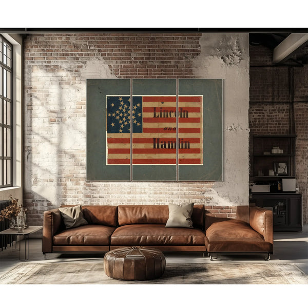 Lincoln and Hamlin 186 1 — Framed Wall Art Room View | Bella Frye