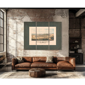 Camp of the 7th Maine Volunteers as Seen From the Fortifications Erected by — Framed Wall Art Room View | Bella Frye