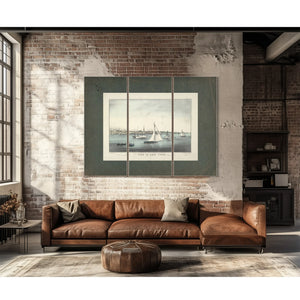 City of New York From Jersey City 1849 — Framed Wall Art Room View | Bella Frye
