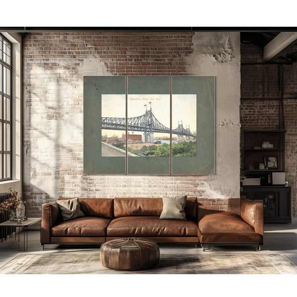 The Iron Crossing at Blackwells Island — Framed Wall Art Room View | Bella Frye