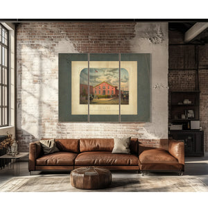 Armory of the First Troop Philadelphia City Cavalry 1863 — Framed Wall Art Room View | Bella Frye