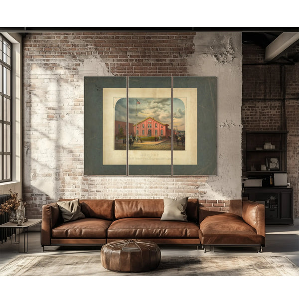 Armory of the First Troop Philadelphia City Cavalry 1863 — Framed Wall Art Room View | Bella Frye