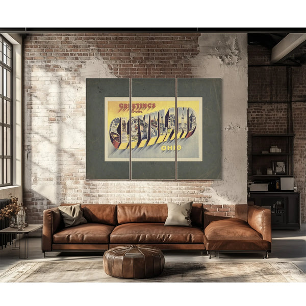 Ohio Cleveland — Framed Wall Art Room View | Bella Frye