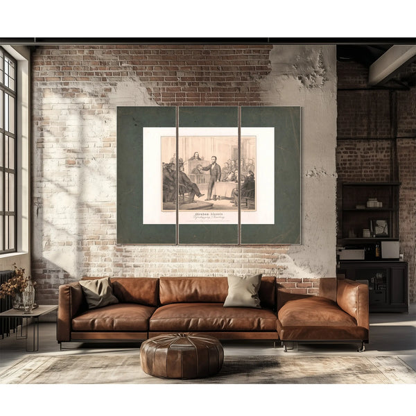 Abraham Lincoln Defending Young Armstrong 1865