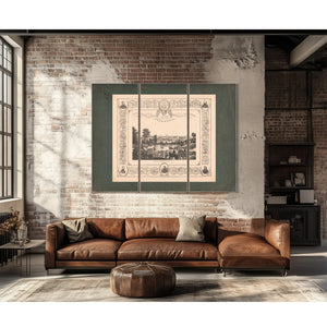 in Commemoration of the Glorious Victories of the 3rd and 9th of April 1865 — Framed Wall Art Room View | Bella Frye