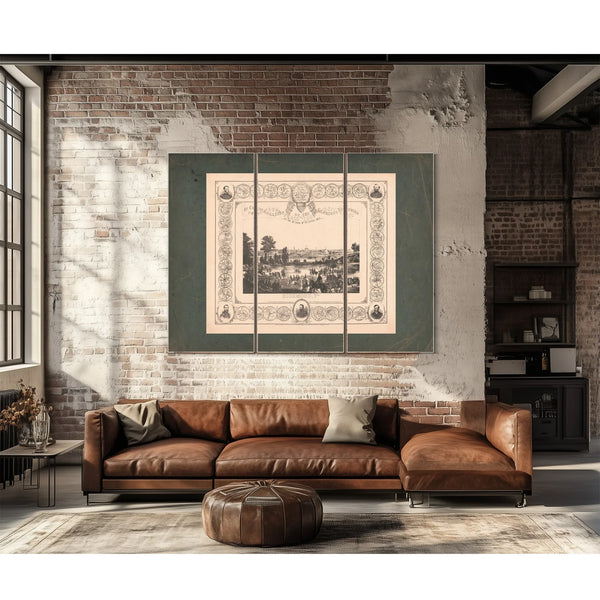 in Commemoration of the Glorious Victories of the 3rd and 9th of April 1865 — Framed Wall Art Room View | Bella Frye