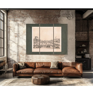 Funeral Obsequies of the Late President Abraham Lincoln Columbus Ohio April — Framed Wall Art Room View | Bella Frye