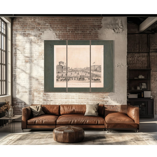 Funeral Obsequies of the Late President Abraham Lincoln Columbus Ohio April — Framed Wall Art Room View | Bella Frye