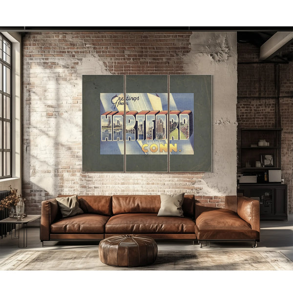Connecticut Hartford — Framed Wall Art Room View | Bella Frye
