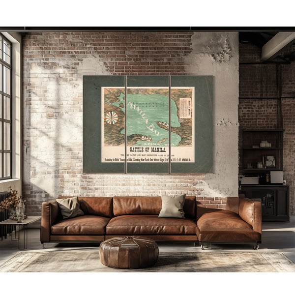 Battle of Manila 19th Century — Framed Wall Art Room View | Bella Frye