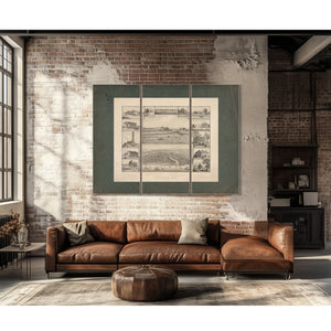 Chicago in Early Days 1779 1857 1893 — Framed Wall Art Room View | Bella Frye