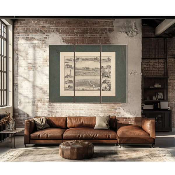 Chicago in Early Days 1779 1857 1893 — Framed Wall Art Room View | Bella Frye