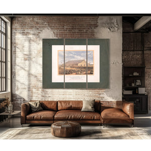 Exterior View of Coliseum for the Grand National Peace Jubilee Boston Mass J — Framed Wall Art Room View | Bella Frye