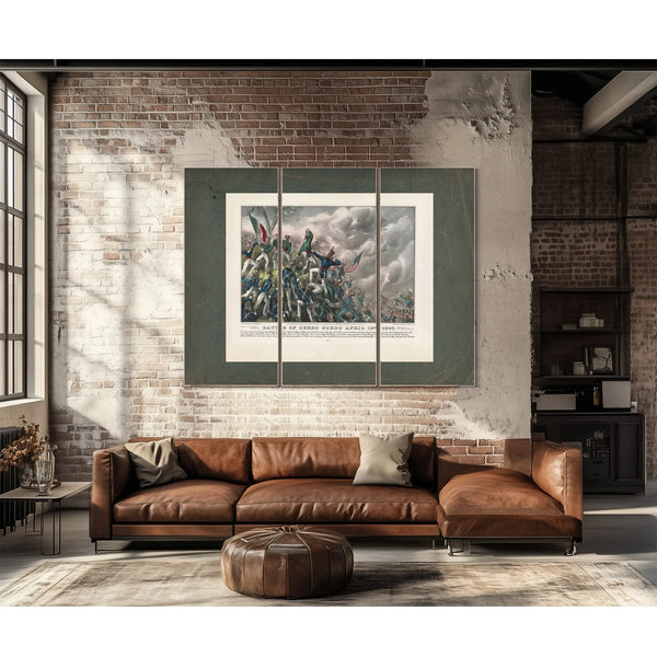 Battle of Cerro Cordo April 18th 1847 1847 — Framed Wall Art Room View | Bella Frye