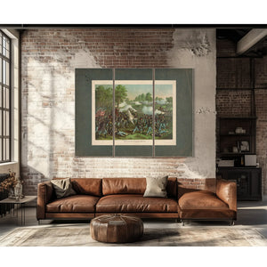 Battle of Wilsons Creekaug 1 1861union Gen Lyon Conf Gen Mcculloch 1893 — Framed Wall Art Room View | Bella Frye