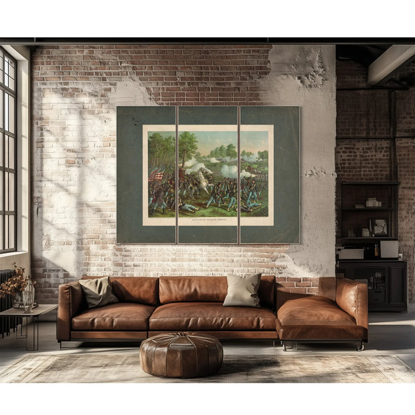 Battle of Wilsons Creekaug 1 1861union Gen Lyon Conf Gen Mcculloch 1893 — Framed Wall Art Room View | Bella Frye
