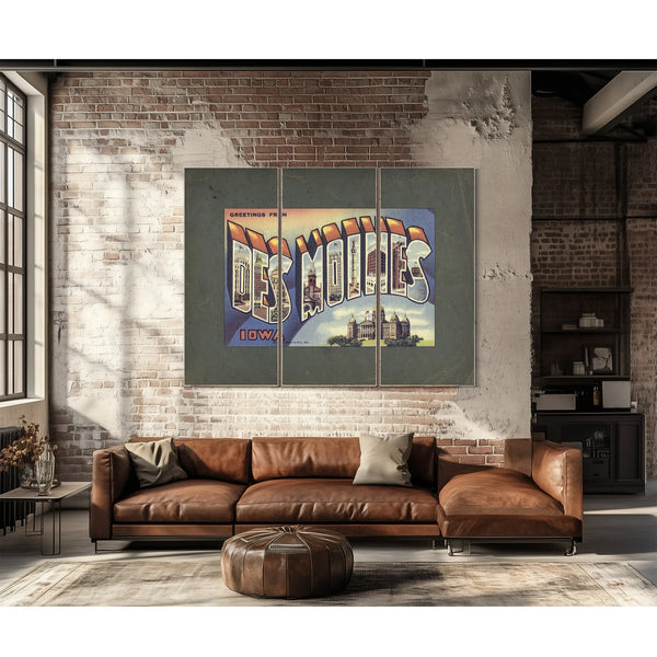 Iowa Des Moines — Framed Wall Art Room View | Bella Frye