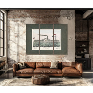 Buffalo Chicago Steam Packet Empire State_ M Hazard Commander 1835 1856 — Framed Wall Art Room View | Bella Frye