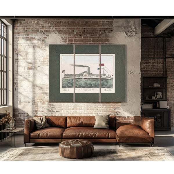 Buffalo Chicago Steam Packet Empire State_ M Hazard Commander 1835 1856 — Framed Wall Art Room View | Bella Frye