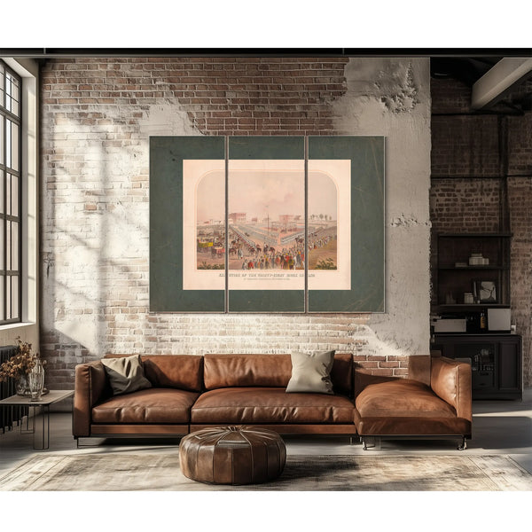 Execution of the Thirty Eight Sioux Indians at Mankato Minnesota December 26 — Framed Wall Art Room View | Bella Frye