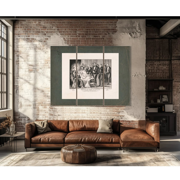 Death of General Zachary Taylor 185 — Framed Wall Art Room View | Bella Frye